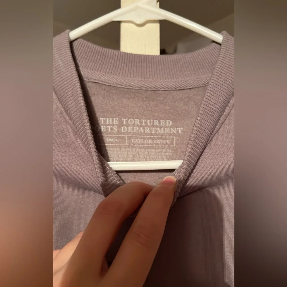 Taylor Swift Mauve/Pink Lyric Crewneck Sweater